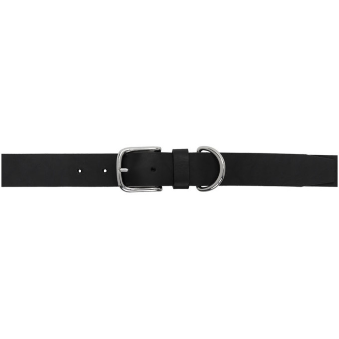 AMI Alexandre Mattiussi Black Large D-Ring Belt AMI Alexandre Mattiussi