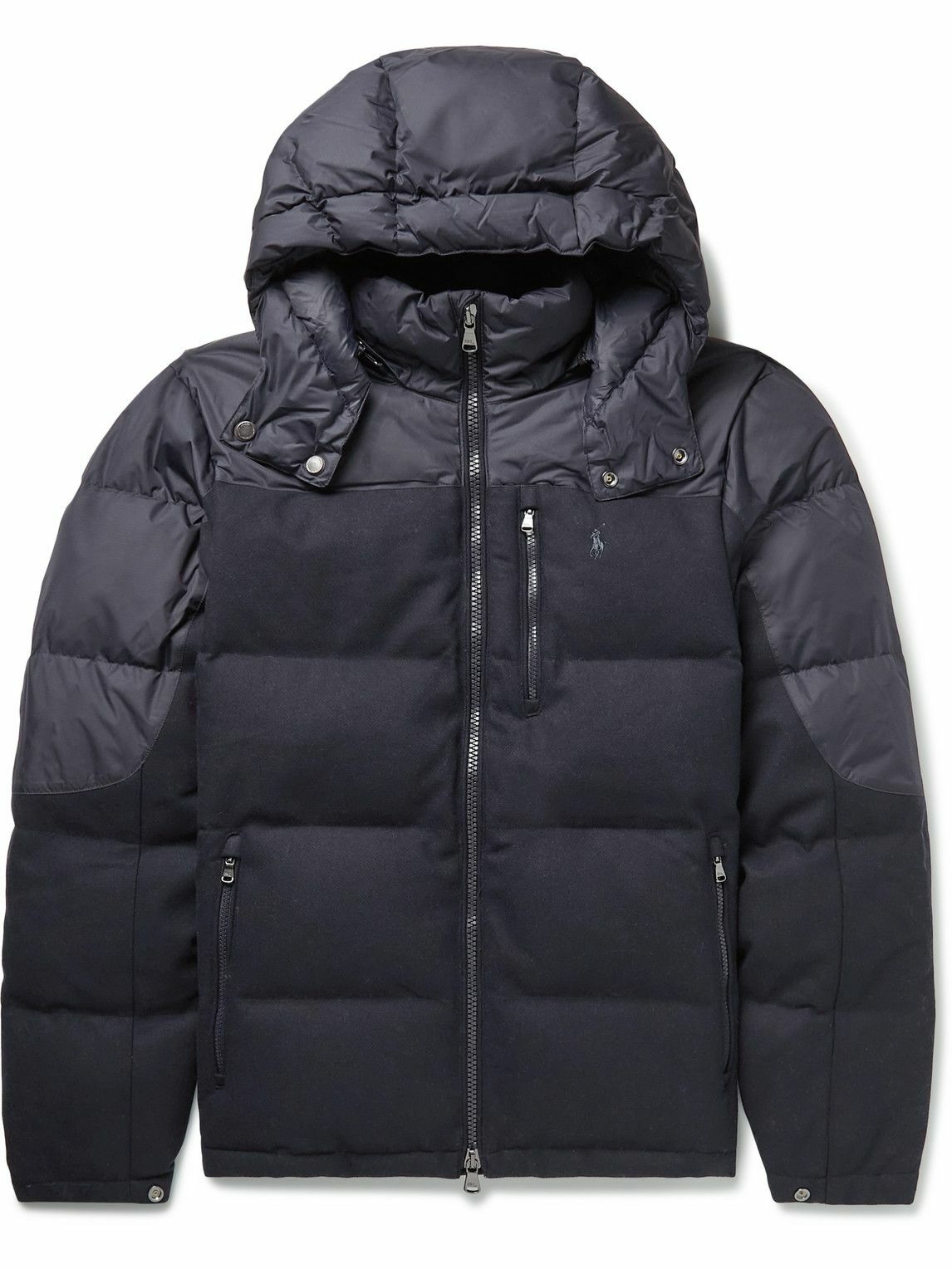 Polo Ralph Lauren - Quilted Wool-Blend Twill and Ripstop Down Hooded ...