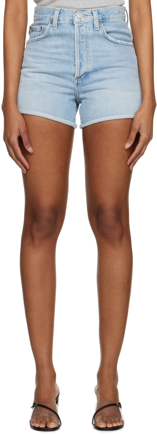 Photo: AGOLDE Blue Dee Denim Shorts