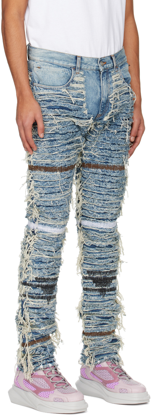 1017 ALYX 9SM Blue Blackmeans Edition 6 Pocket Jeans