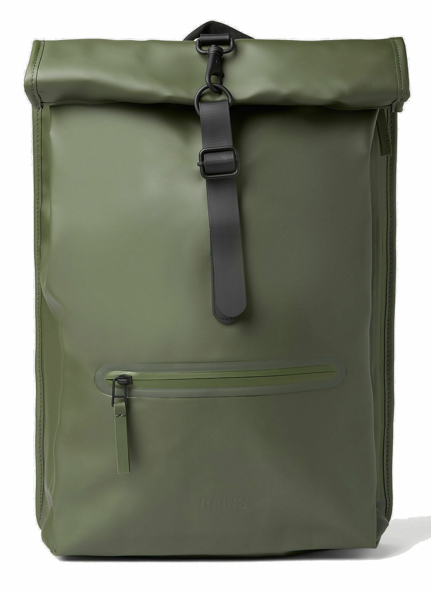 Rains - Rolltop Backpack in Green Rains