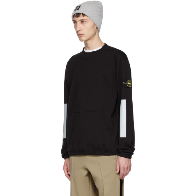 stone island reflective crewneck
