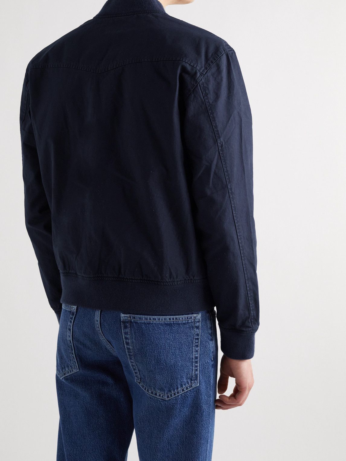 Officine Générale - Cesar Garment-Dyed Cotton-Twill Bomber Jacket ...