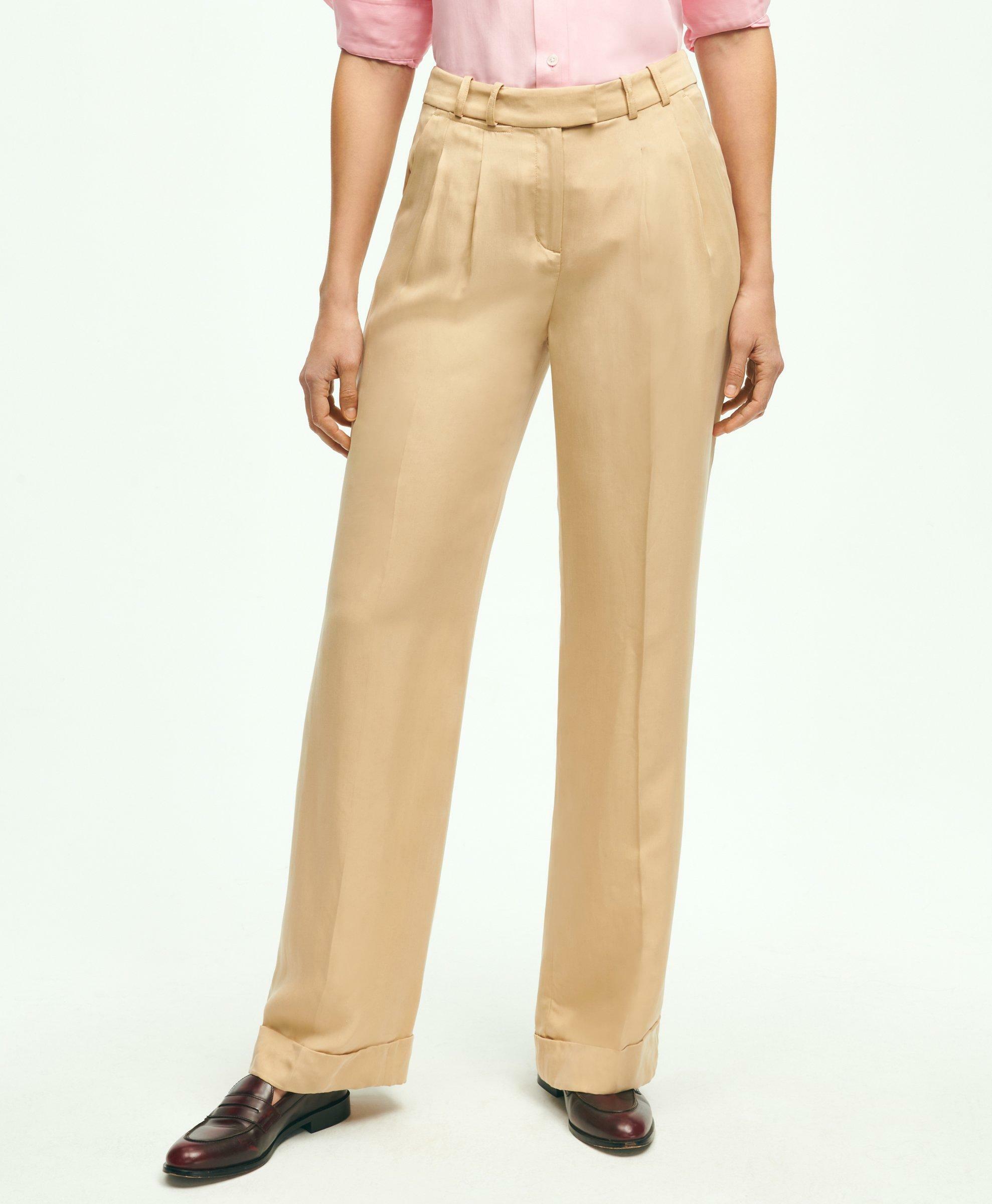 Brooks Brothers Women's Soft Icons Trouser | Beige
