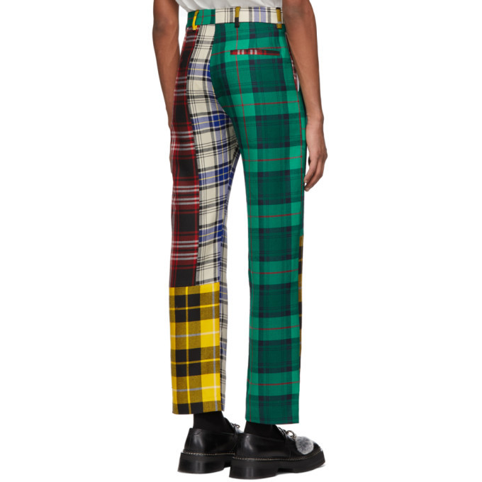 Charles Jeffrey Loverboy Multicolor Mixed Tartan Charles Trousers 