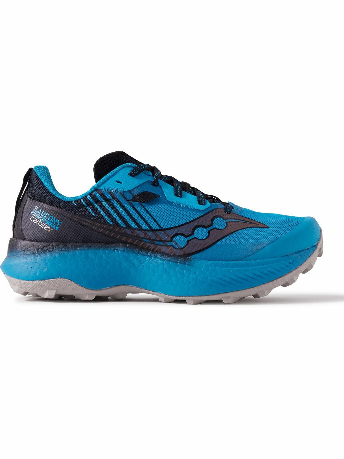 Saucony - Endorphin Edge Rubber-Trimmed Mesh Running Sneakers - Blue ...