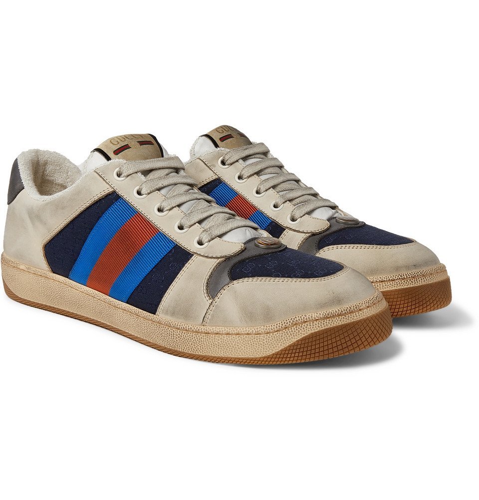 navy gucci sneakers