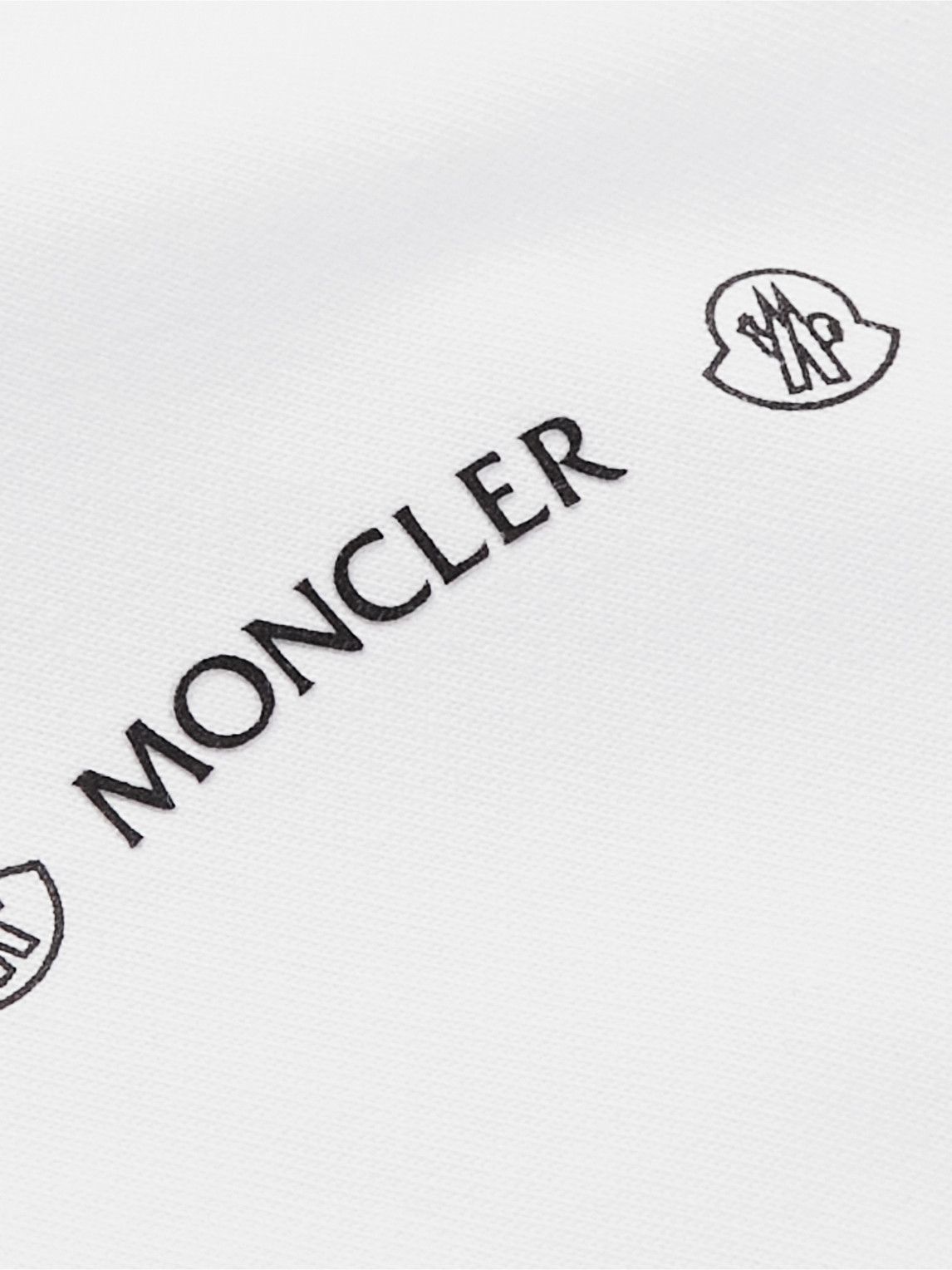 Moncler - Logo-Appliquéd Printed Cotton-Jersey T-Shirt - White Moncler