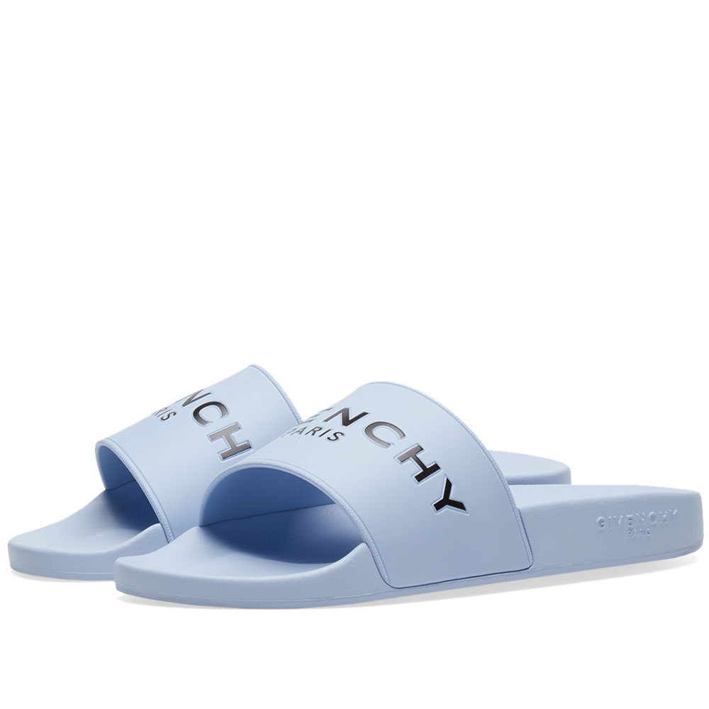 blue givenchy slides