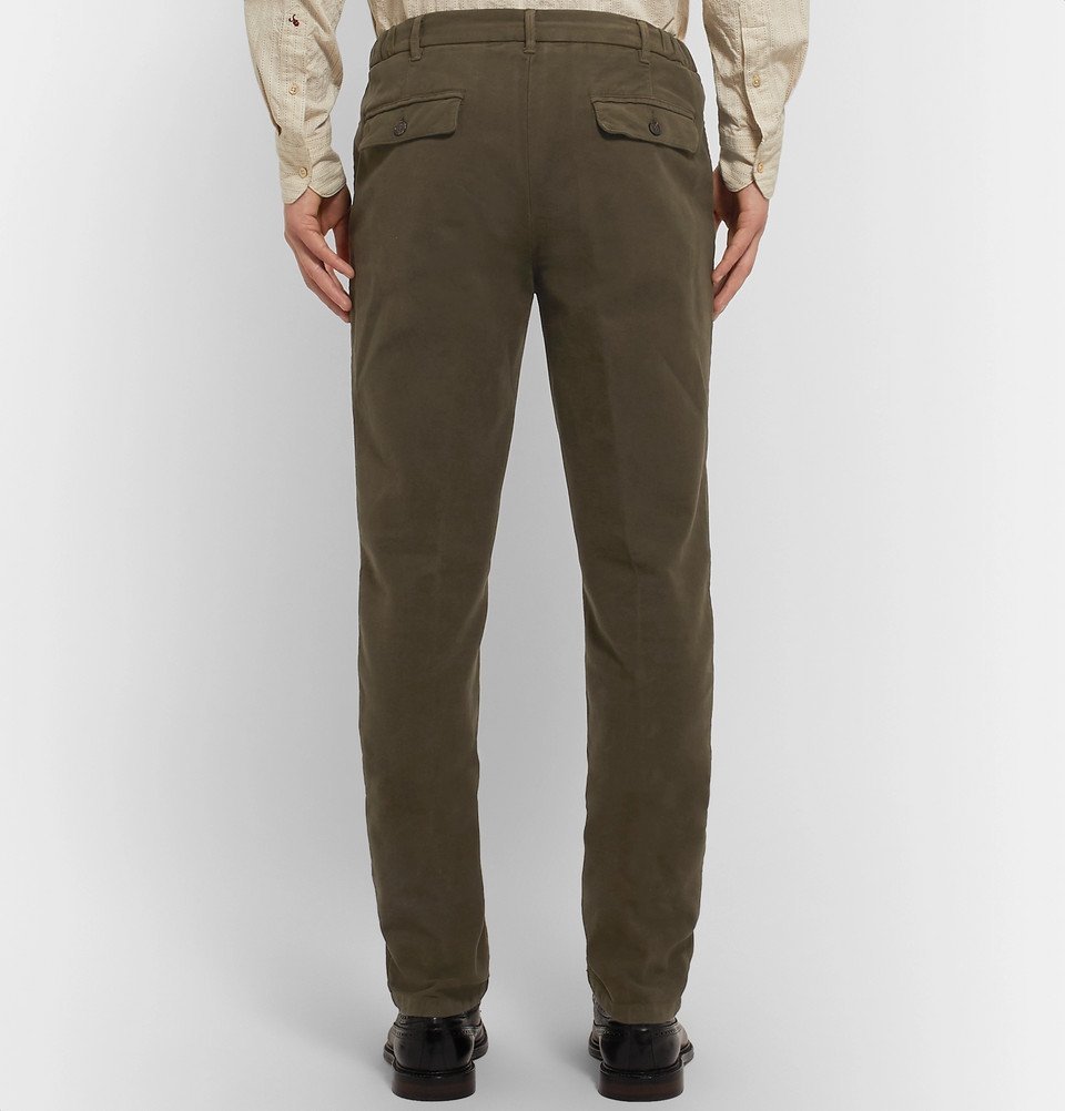 Altea - Dark-Green Tapered Cotton-Blend 
