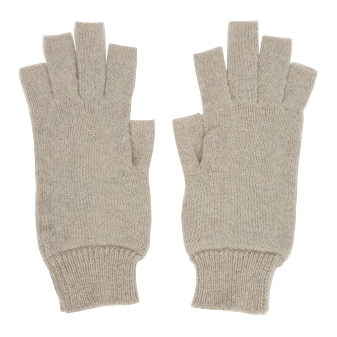 Rick Owens Off-White Fingerless Gloves Rick Owens