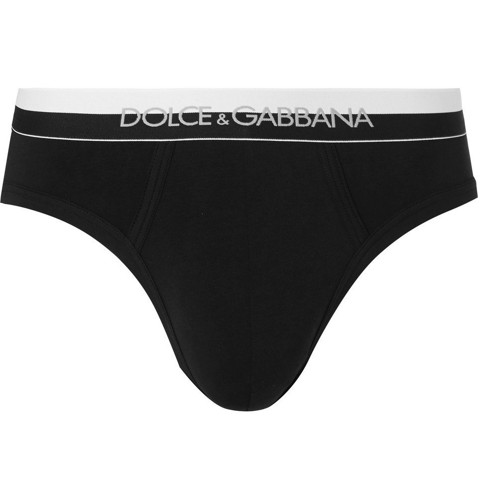 Dolce & Gabbana - Stretch-Cotton Briefs - Black Dolce & Gabbana