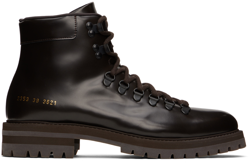 Photo: Common Projects Brown Leather Hiking Boots