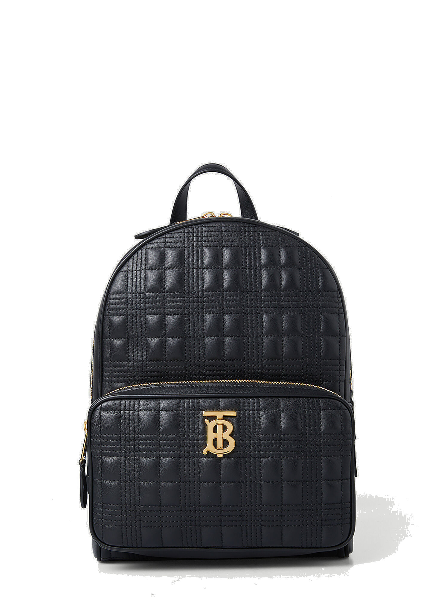 Quilted TB Monogram Backpack in Black Burberry