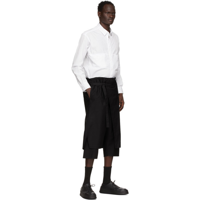 Yohji Yamamoto Black Cotton Wrap 