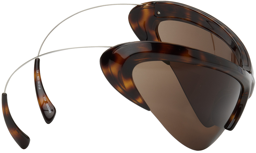 Balenciaga Tortoiseshell Wire Cat Sunglasses Balenciaga