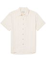 Oliver Spencer - Striped Cotton-Seersucker Shirt - Neutrals