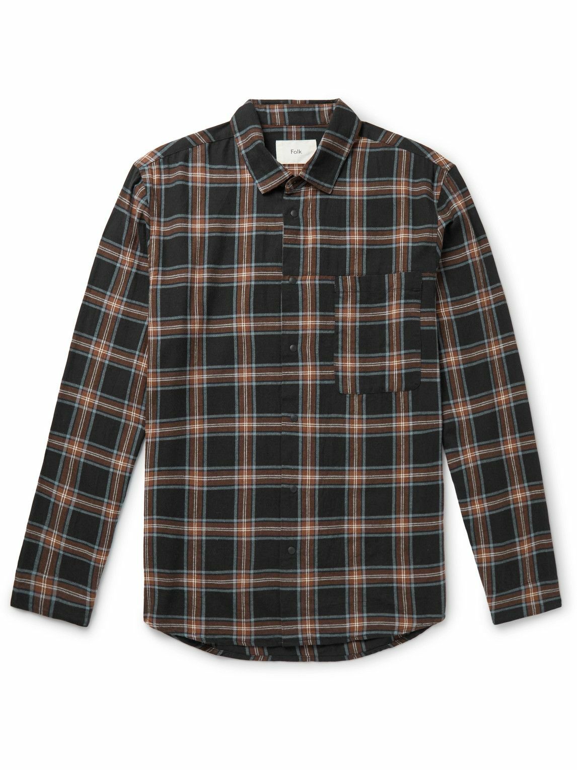 Folk - Checked Cotton-flannel Shirt - Multi Folk