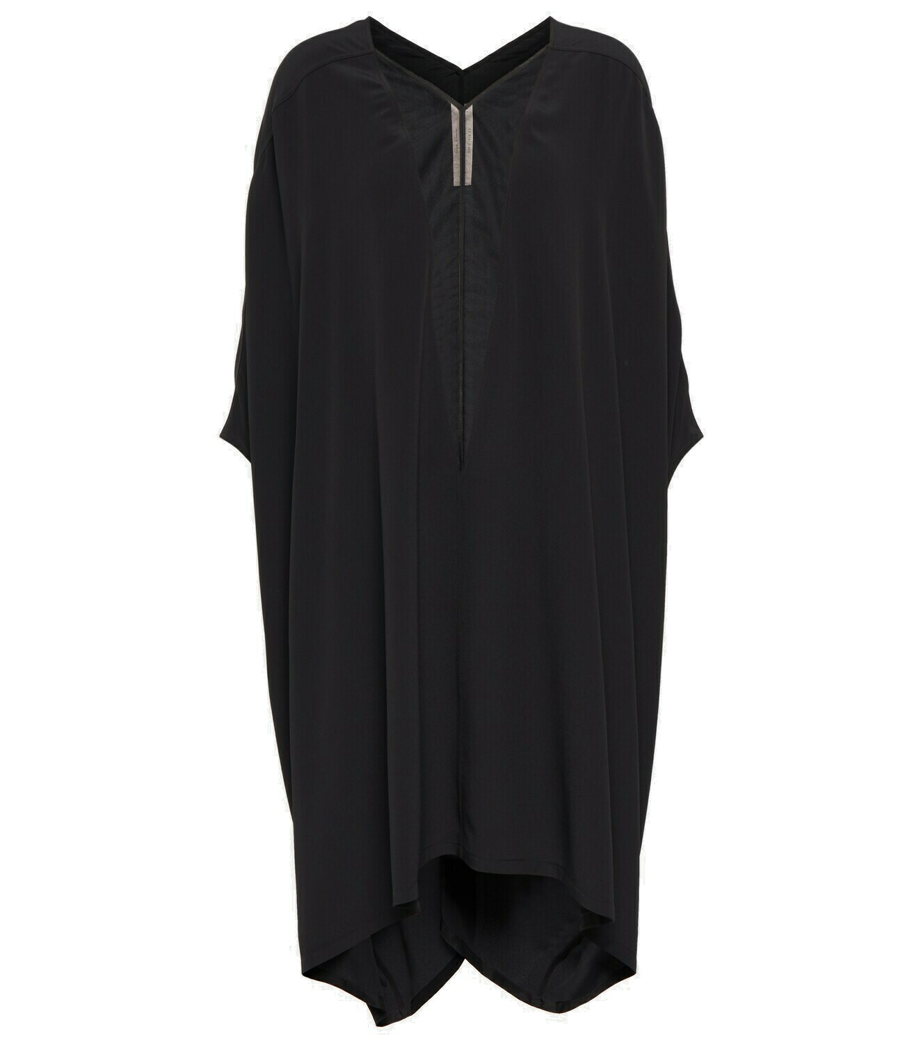 Rick Owens - Babel crêpe and tulle tunic Rick Owens