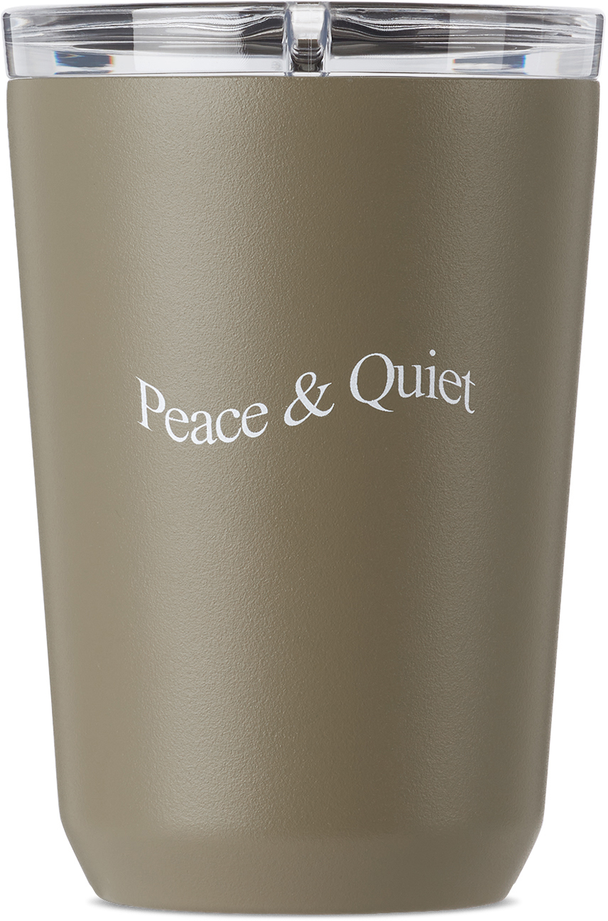 Museum of Peace & Quiet Khaki To Go Tumbler Mug, 360 mL Museum of Peace