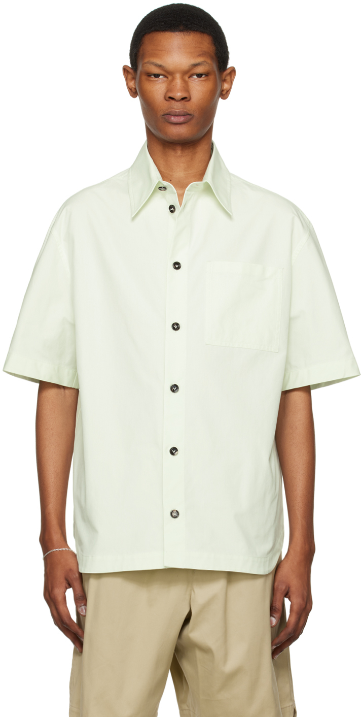 Bottega Veneta Green Relaxed-Fit Shirt Bottega Veneta