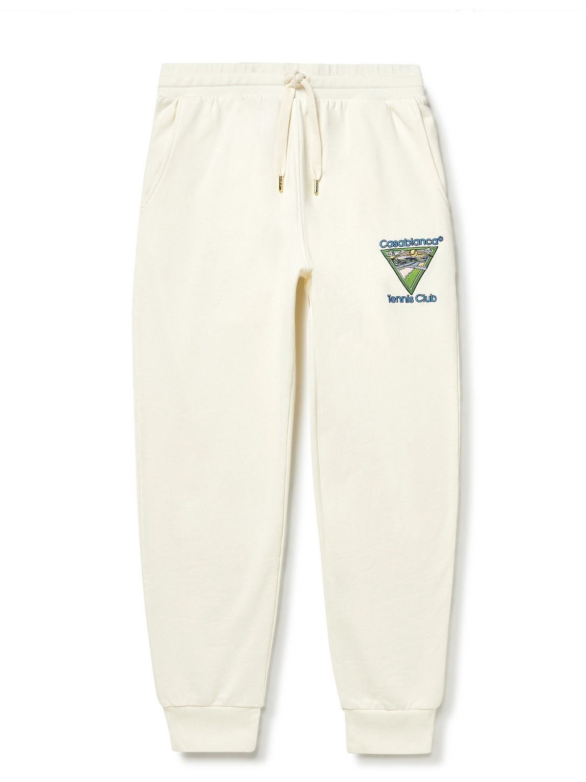 Casablanca - Logo-Embroidered Organic Cotton-Jersey Sweatpants ...