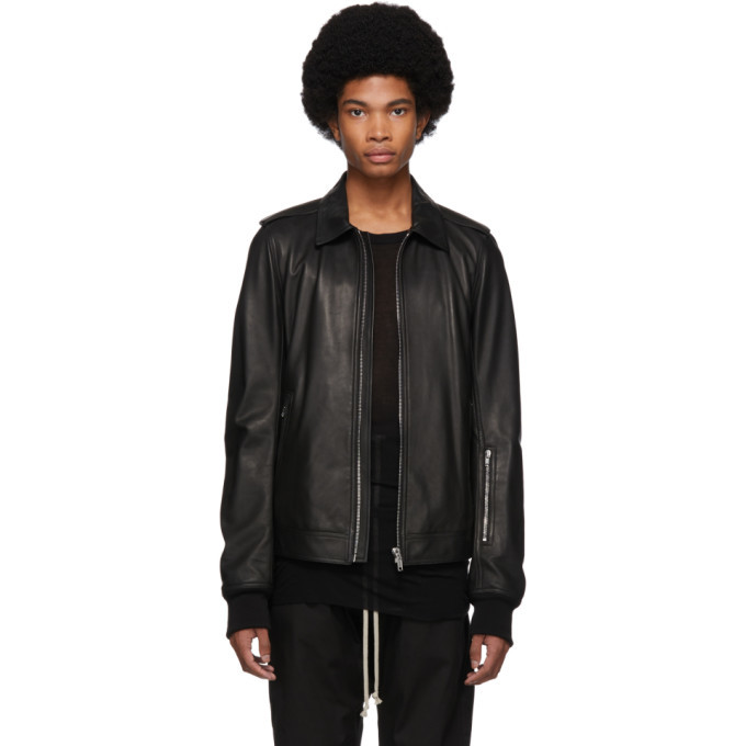 Rick Owens Black Leather Rotterdam 