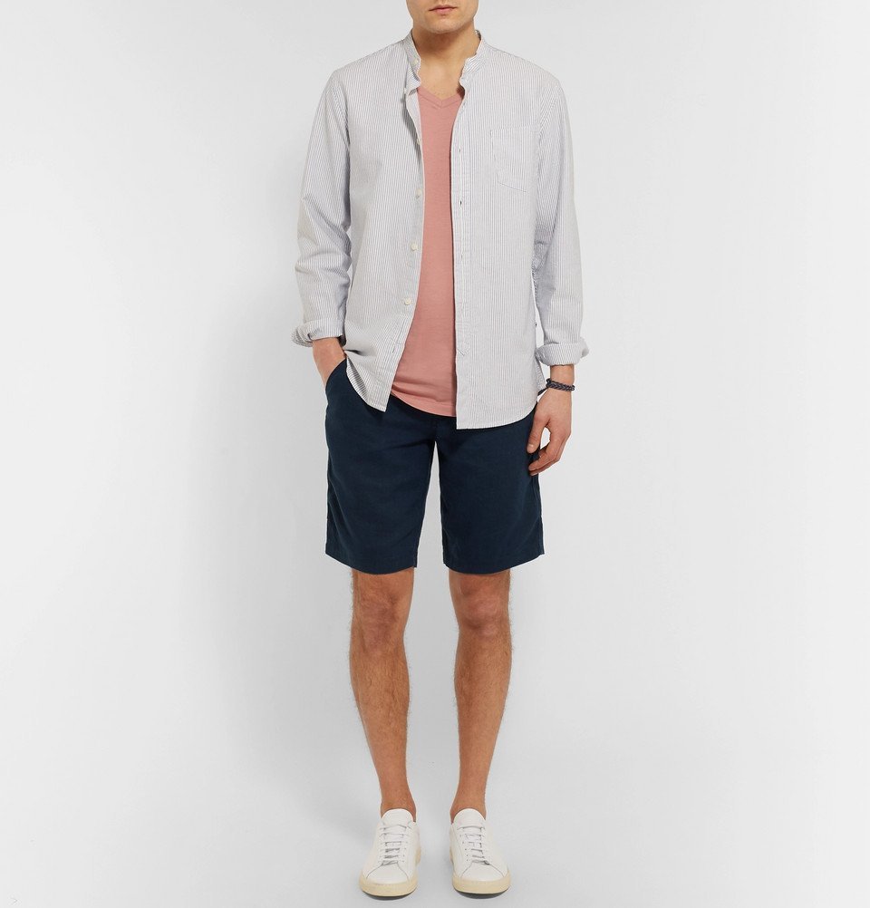 Onia - Austin Linen Shorts - Men - Navy 