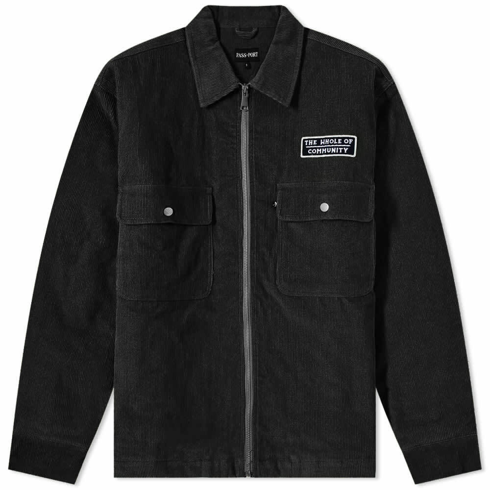 Pass~Port Men's Community Corduroy Jacket in Black Pass~Port