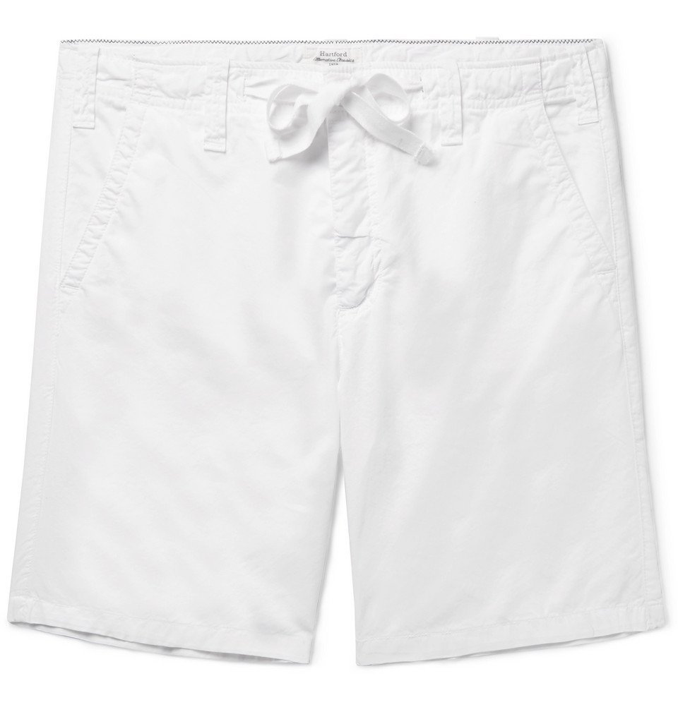 white material shorts