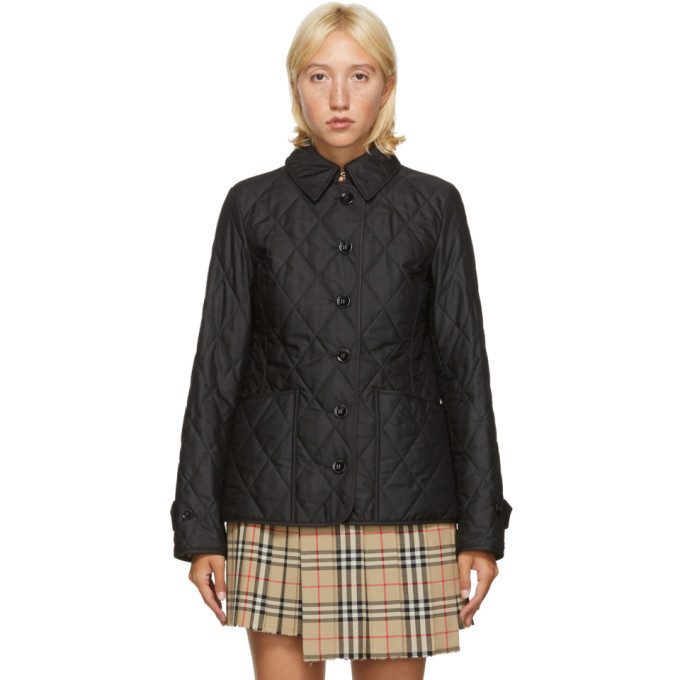 Burberry Black Quilted Fernleigh Jacket Burberry