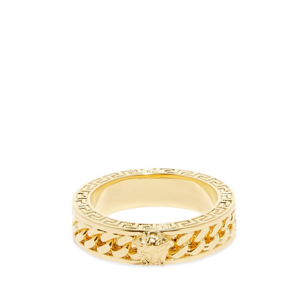 versace gold chain band ring