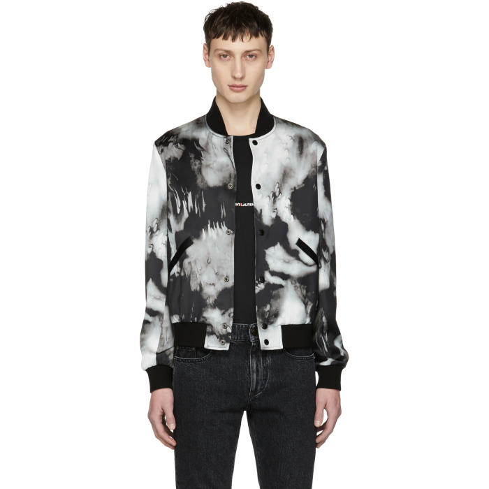 tie dye bomber jacket