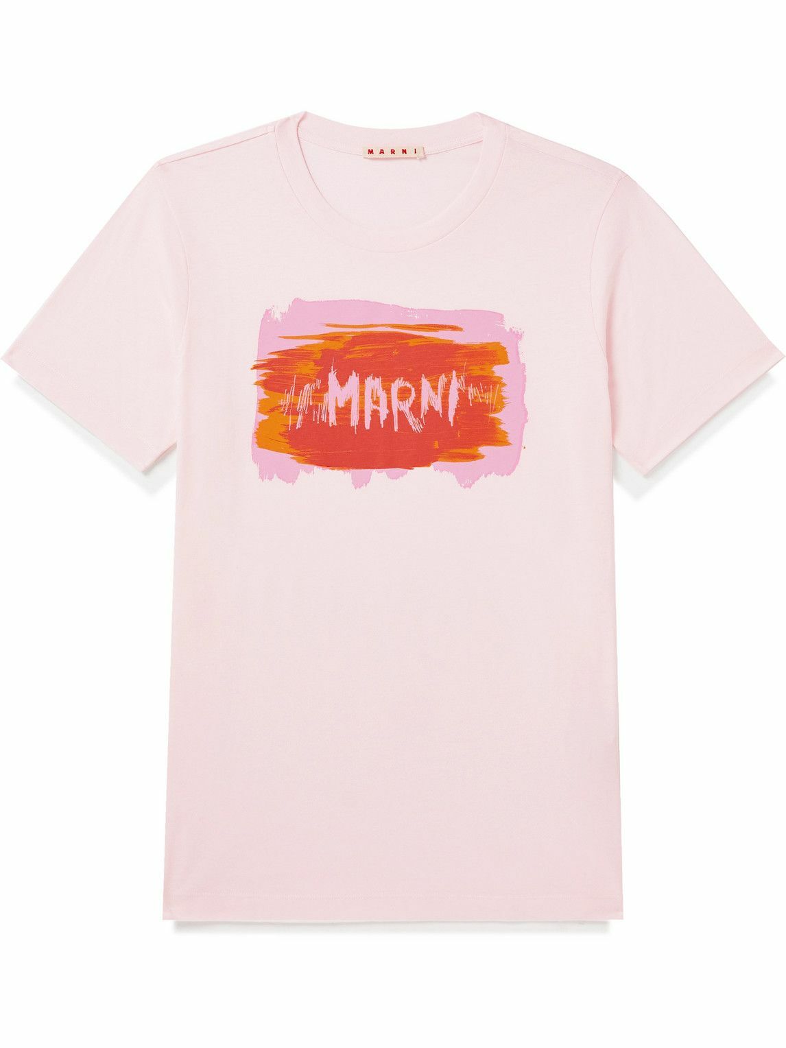 Marni - Slim-Fit Logo-Print Cotton-Jersey T-Shirt - Pink Marni