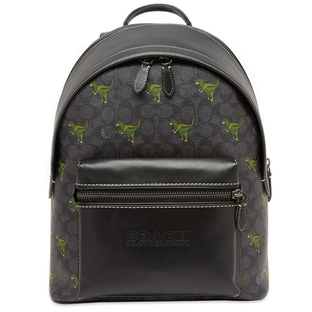 Coach Men's Rexy Signature Charter Backpack in Charcoal Coach