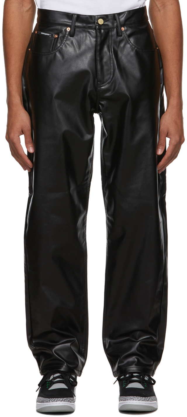 Noon Goons Black Series Faux-Leather Pants Noon Goons