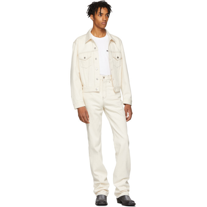 beige trucker jacket