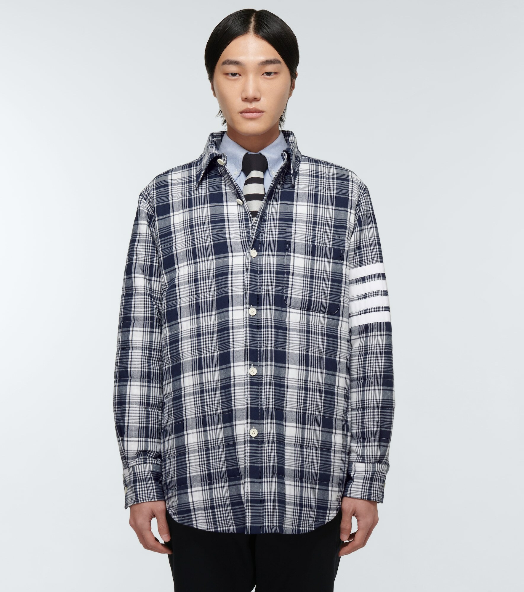 Thom Browne - Checked cotton shirt jacket Thom Browne