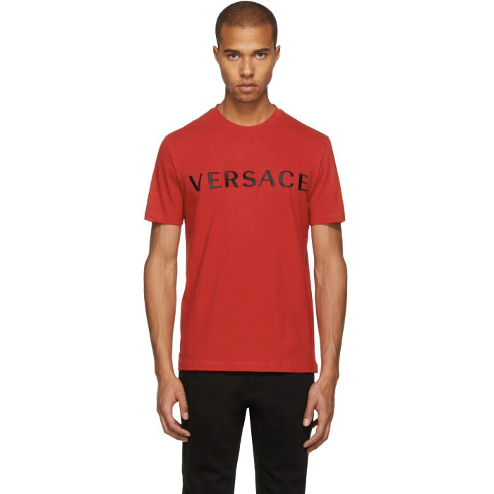 versace t shirt red