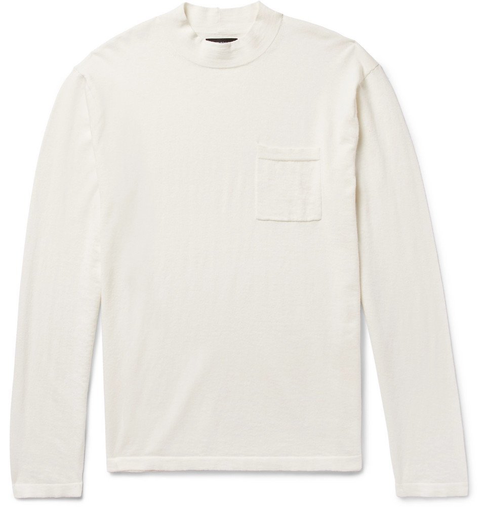 off white mock neck t shirt