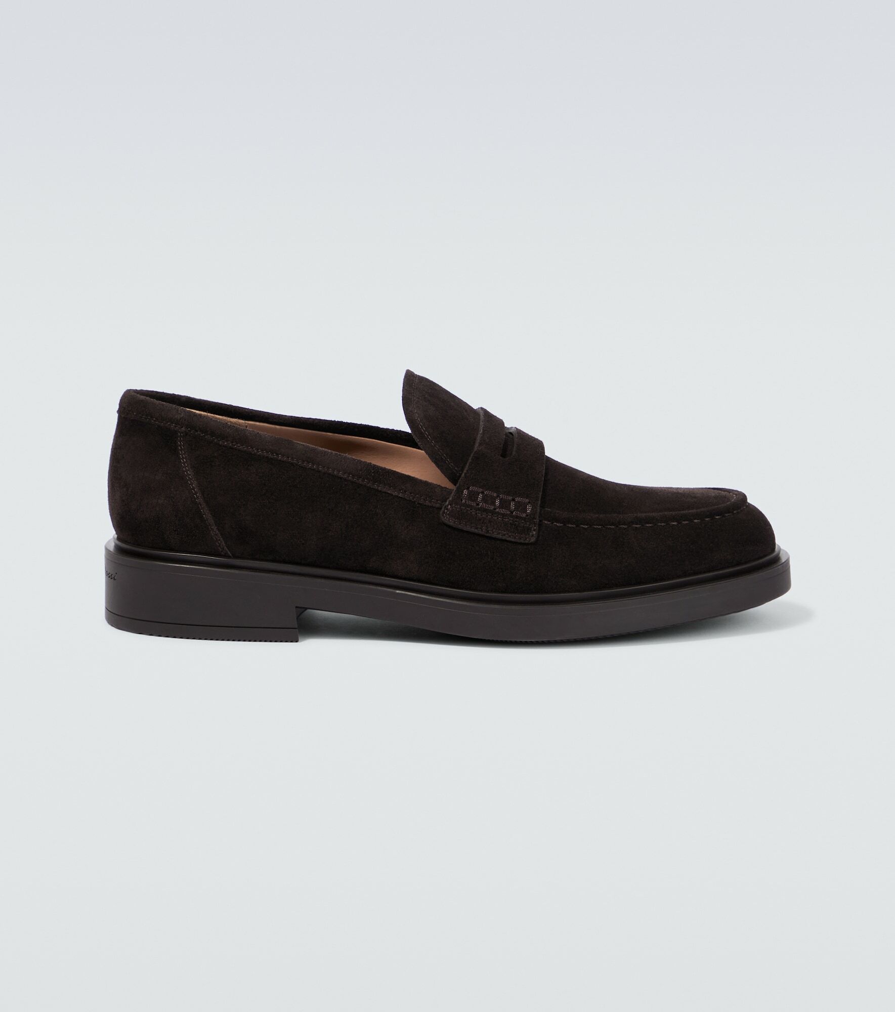 gianvito rossi leather loafers