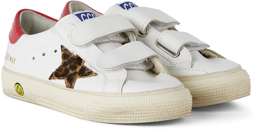 leopard velcro sneakers