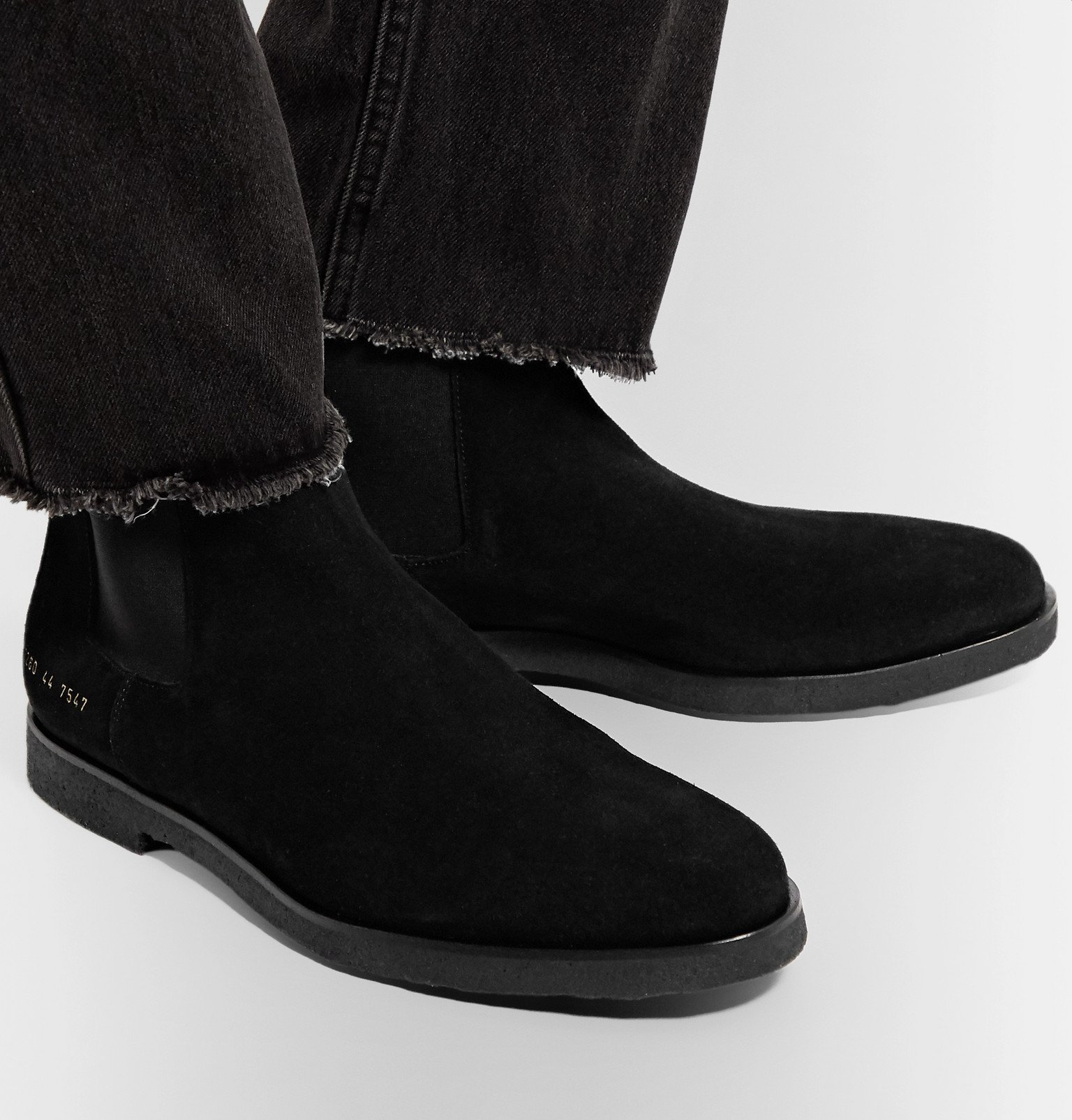 doubt Pretty sense Common Projects - Suede Chelsea Boots - Black Common Projects