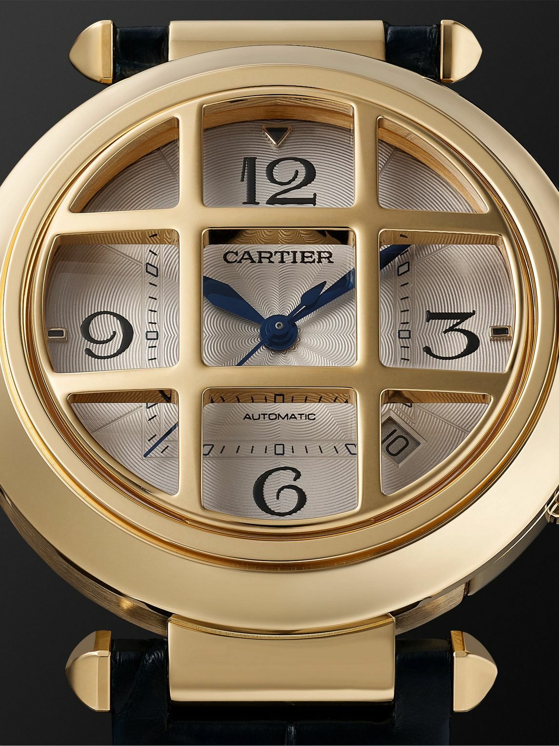 Cartier Pasha De Cartier Grille Automatic 41mm 18 Karat Gold And cartier-pasha-de-cartier-grille-automatic-41mm-18-karat-gold-and