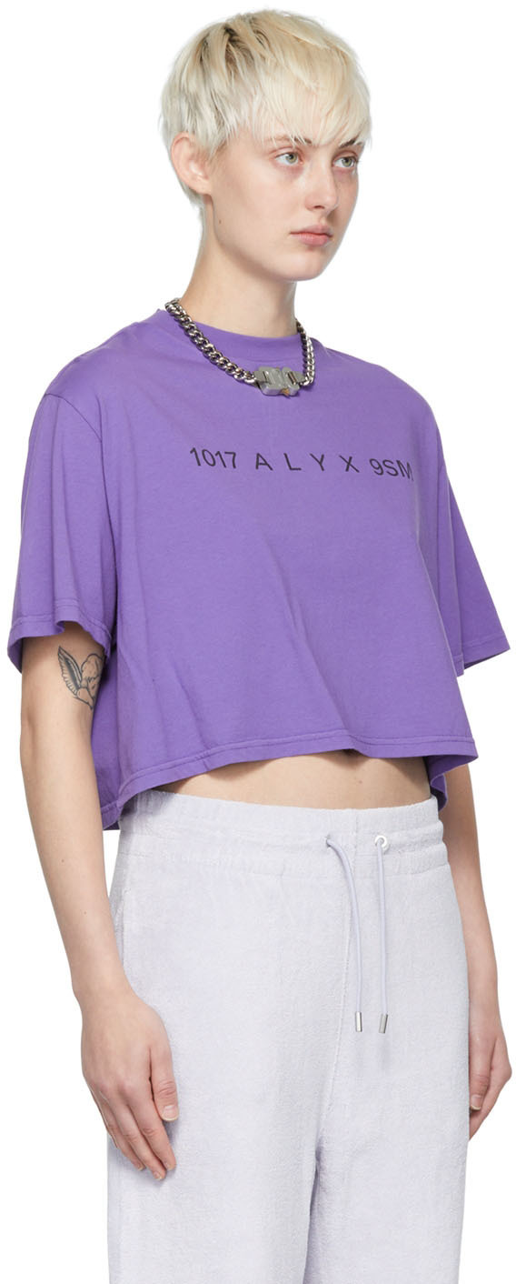 1017 ALYX 9SM Purple Cotton T-Shirt