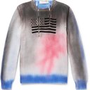 1017 ALYX 9SM - Embroidered Spray-Painted Cotton Half-Zip Sweater - Multi
