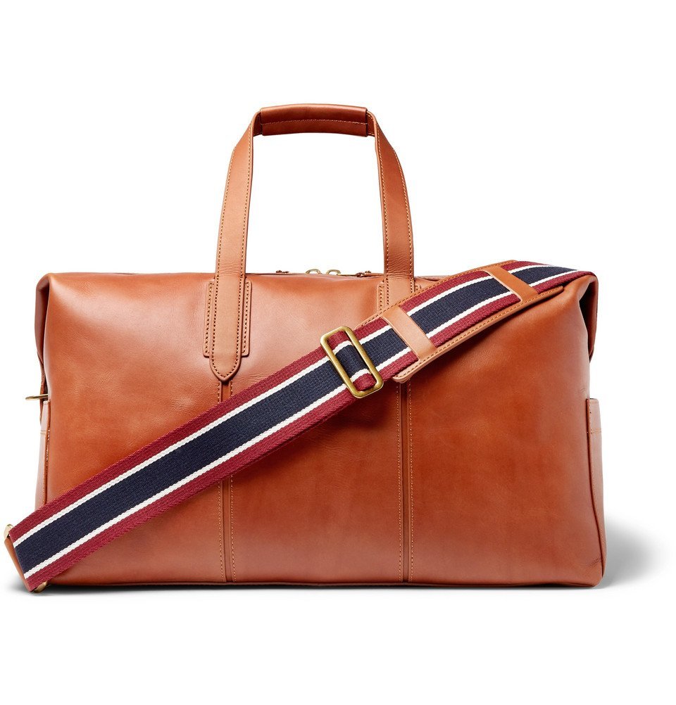 j crew leather tote