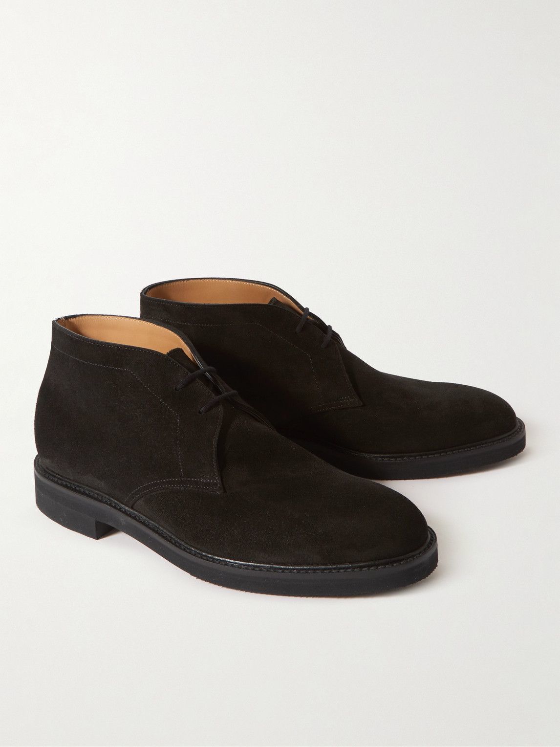 John Lobb - Heywood Suede Chukka Boots - Black John Lobb