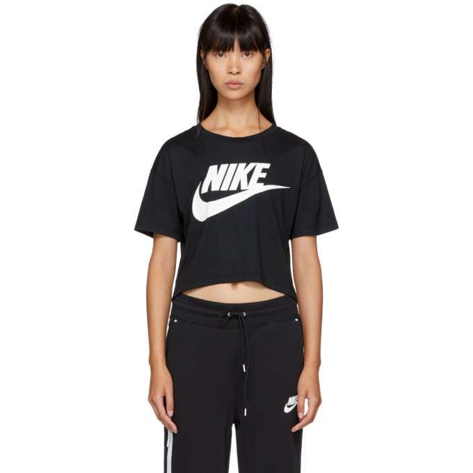 black nike crop