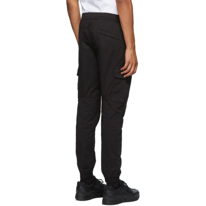 black drawstring cargo pants